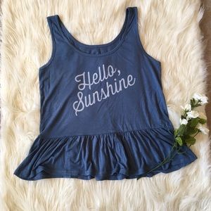 Hello Sunshine  tank ☀️